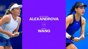 11.10.2024. Екатерина Александрова - Синьюй Ван. WTA Wuhan. Ekaterina Alexandrova - Xinyu Wang