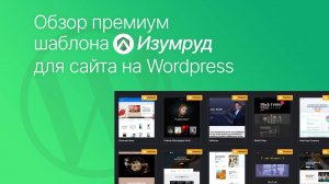 Обзор премиум шаблона Изумруд для сайта Wordpress