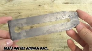 Старинный ржавый ручной рубанок - реставрация