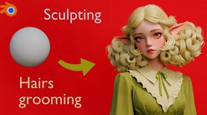 Моделирование стилизованной эльфийки в Blender.