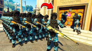 ОМОН ПОМЕШАЛ ОГРАБЛЕНИЮ БАНКА В ГТА 5! ВИДЕО GTA 5 ONLINE