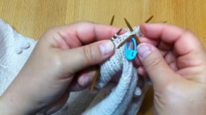 как закрыть резинку 1 на 1 спицами эластично по кругу-3