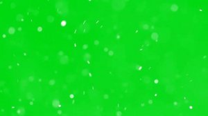Футаж снегопад на зелёном фоне