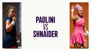13.05.2025. Жасмин Паолини - Диана Шнайдер. WTA 1000 Rome. Jasmine Paolini - Diana Shnaider