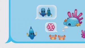 В поисках Дори в пересказе эмоджи