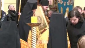 Свято Никольский монастырь Саратова .молебен