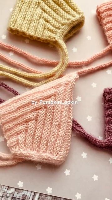 Вязаные шапочки Эльфа для куклы Паола Рейна #одеждадлякукол #паоларейна #кукольныйгардероб