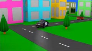 Развивающие мультфильмы  Грузовик Тёма и Полицейская Машина