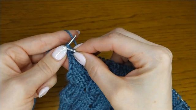Невероятно легкий узор спицами "ПЛЕТЕНАЯ КОРЗИНА". Knitting.