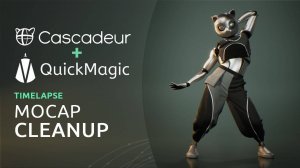 Cascadeur + QuickMagic | Очистка и доработка motion capture анимации танца (таймлапс)