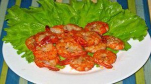 Жареные креветки