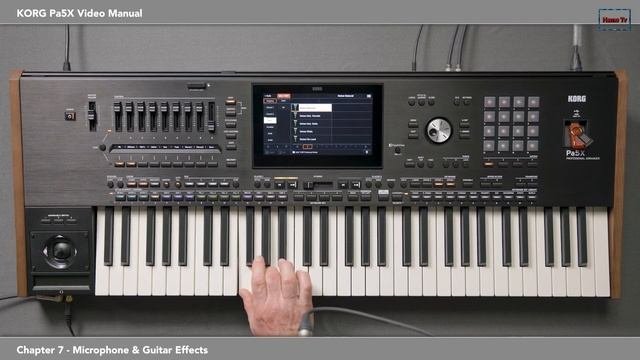 Руководство Korg Pa5X, часть 7. эффекты микрофона и гитары