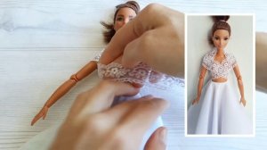 8 EASY BARBIE TOPS, #NOW SEW NOW GLUE / DIY Barbie clothes / 8 топов для Барби без шитья и клея