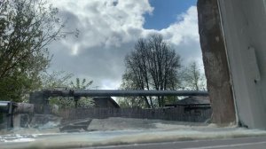The weather outside the window in our village: не все деревья еще озеленились