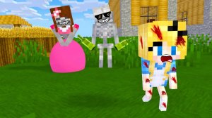 Грустная история. Девочка–скелет от грустной к счастливой жизни - Семейная анимация в Майнкрафте