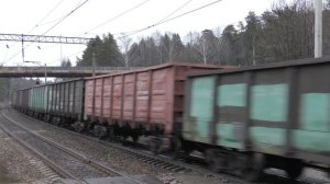 Электровоз ВЛ80С-986 с грузовым поездом