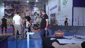 Взвешивание борцов на турнире KINGDOM в Грозном.