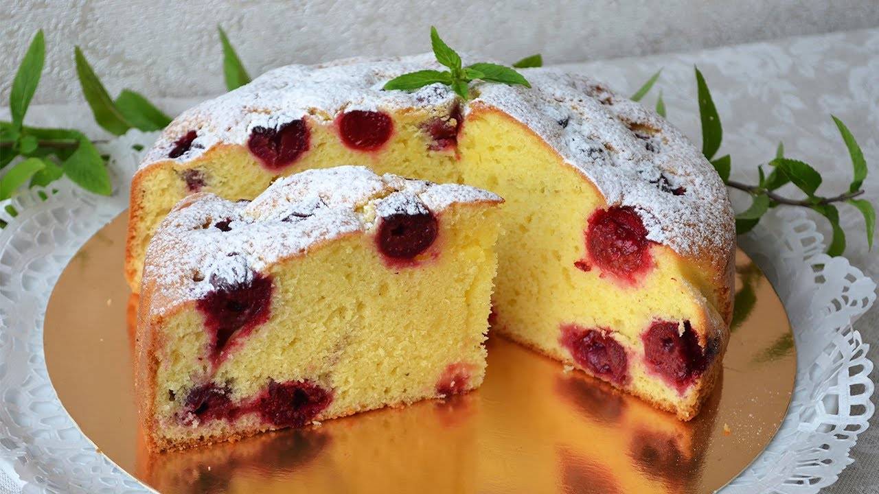ПИРОГ на скорую руку, с любыми ягодами или фруктами.