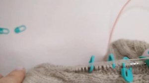 Джемпер "Танго". Набор петель для рукавов. Окат рукава укороченными рядами.