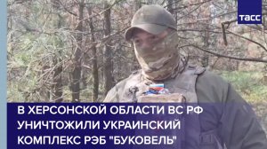 В Херсонской области ВС РФ уничтожили украинский комплекс РЭБ "Буковель"
