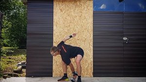 Рывок гантели с пола в сед