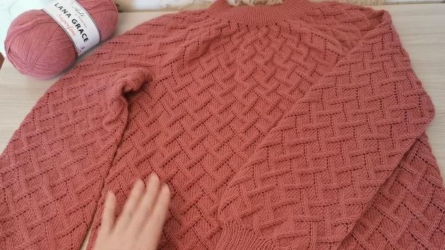 Ажурный джемпер спицами на круглой кокетке по собственной схеме, часть 3 - расчеты и расход пряжи