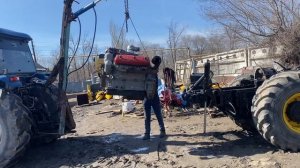 Т 150 установка двигателя ЯМЗ 236