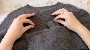 Джемпер спицами из пуха норки Атрико, на любой размер.