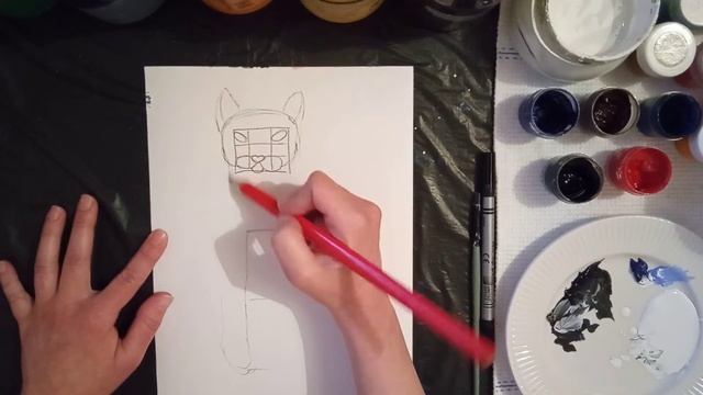 простое построение, кот. рисуйте с удовольствием! смотреть онлайн