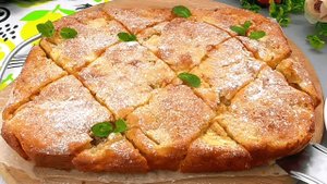 Все перемешать и поставить в духовку! Яблочный пирог, который тает во рту! Легко, за 10 минут