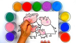 Свинка Пеппа, раскраска для детей. Учим ЦВЕТА / Babybox art