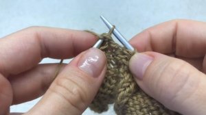 3 петли вместе классической изнаночной