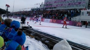 Лыжи финиш Александр Легков Олимпиада Сочи2014