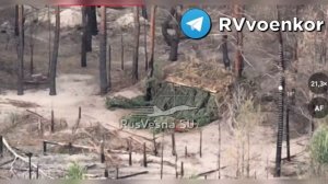 Уничтожение САУ Всу на закрытой позиции 💥🇷🇺👊
