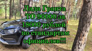 ТО 90000 своими руками за 18 тыс