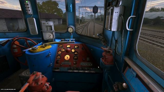 Trainz ТЭ3-7801 от trainzone.com.ua запуск локомотива управление.