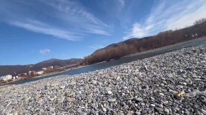 Сочи Лазаревское идем на море. Пляж Багратион зимой. К?