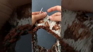 Жаккард без протяжек с двух рук