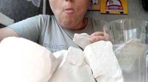 мокрый мел Белая гора,Снежок#mukbang#асмр#crunch#