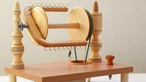 Электрическая прялка ручной работы с функцией шотландского натяжения