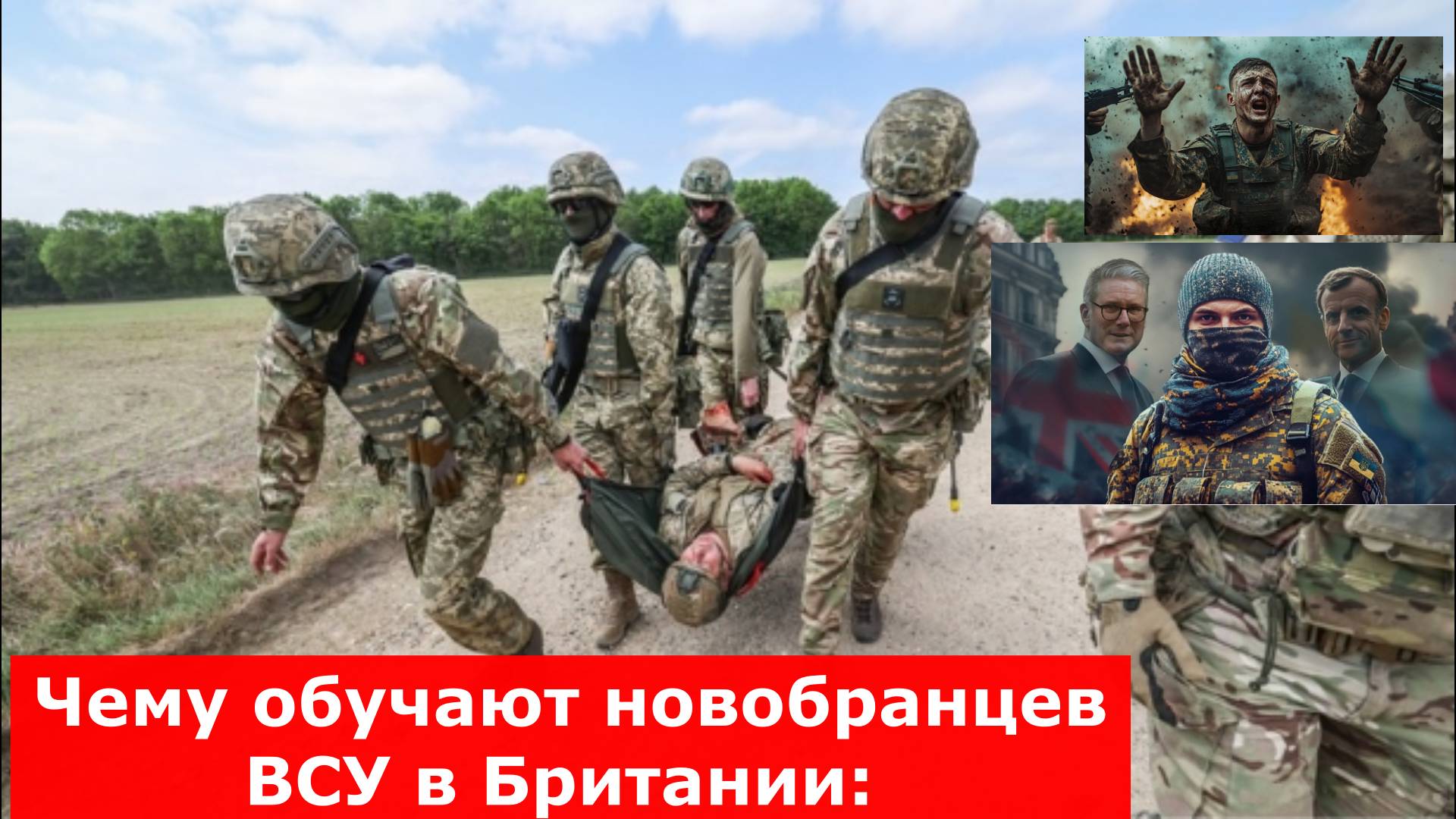 в Восточной Англии украинских бойцов приучают к "запаху смерти" и "крикам агонии"