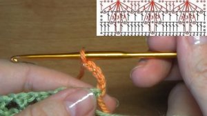 Узор крючком "Листопад"