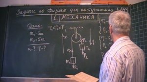 Ускорение грузов на нити