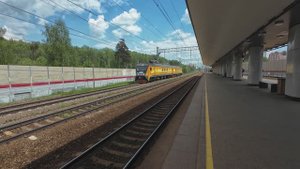 Диагностический комплекс Интеграл, грузовой поезд с тепловозом 2ТЭ25Км-0434 у о.п. Ольгино. 24.05.20