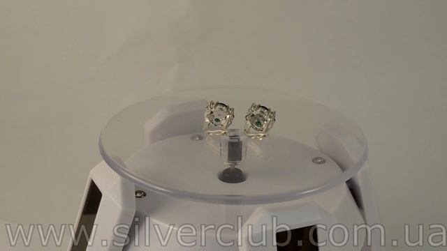 Серьги висячие цветок