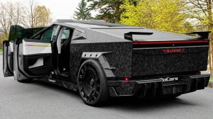 НОВЫЙ 2025 Tesla Cybertruck Elongation EVO: Дикий Проект в Углеродном Кузове | Экстерьер, Интерьер