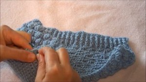 шапочка -  чепчик  (затылочная часть)  часть 3