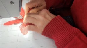 Шью перчатки из сетки