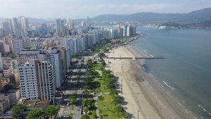 Город Сантос в 4к. Бразилия, Сантос что посмотреть