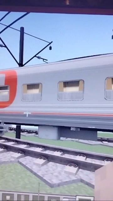 ЧС4Т с пассажирским поездом #поезд #чс4т #РЖД #майнкрафт #immersiverailroading #ростовпапа